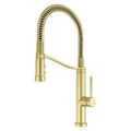 Product Image of Bruton Culinary 1-Handle Pull-Down Kitchen Faucet (Brushed Gold), GT529-BRUBG