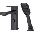 Product Image of Deckard Single Handle Complete Roman Tub Trim w/ Handheld Shower (Matte Black), RT6-2DAB