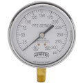 Product Image of 3-1/2" Black Plastic Case Sprinkler Gauge for Air/Water Media, 1/4" Bottom NPT (0-300 PSI)