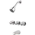 Product Image of Pfirst 3-Handle Tub & Shower Trim w/ Valve , LG01-3210 (Polished Chrome)