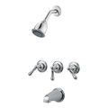 Product Image of Pfirst 3-Handle Tub & Shower Trim, LG01-81BC (Polished Chrome)
