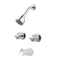 Product Image of 2-Handle Tub & Shower Trim w/ Valve, Metal Knob Handles , LG03-6110 (Polished Chrome)