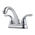 Product Image of Pfirst 2-Handle 4" Centerset Bathroom Faucet, Metal Lever Handles , LG148-7000 (Polished Chrome)