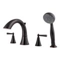 Product Image of Saxton 2-Handle Roman Tub w/ Hand Shower , LG6-4GLY (Tuscan Bronze)