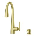 Product Image of Lita 1-Handle Pull-Down Kitchen Faucet (Brushed Gold), GT529-SMBG