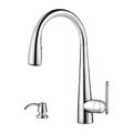Product Image of Lita 1-Handle Pull-Down Kitchen Faucet (Polished Chrome), GT529-SMC