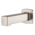 Product Image of Squared Non-Diverting Tub Spout in PVD (Brushed Nickel), 920-247J