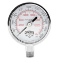Product Image of 4" Stainless Steel Single Scale Liquid Filled Gauge, 1/2" Bottom (0-160 PSI)