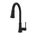 Product Image of Pfirst Series 1-Handle Pull-Down Kitchen Faucet (Matte Black), G529-PF2B