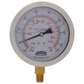 Product Image of 4" Stainless Steel Dual Scale Liquid Filled Gauge, 1/4" Bottom (30"Hg-0-150 PSI)