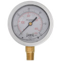 Product Image of 2-1/2" Stainless Steel Liquid Filled Gauge, 1/4" Bottom NPT w/ Brass Internals (0-60 PSI)