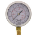 Product Image of 2-1/2" Stainless Steel Liquid Filled Gauge, 1/4" Bottom NPT w/ Brass Internals - Lead Free (0-160 PSI)