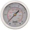 Product Image of 2-1/2" Stainless Steel Liquid Filled Gauge, 1/4" Back NPT w/ Brass Internals (0-100 PSI)