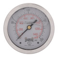 Product Image of 2-1/2" Stainless Steel Liquid Filled Gauge, 1/4" Back NPT w/ Brass Internals (0-200 PSI)