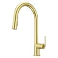 Product Image of Tenet 1-Handle Pull-Down Kitchen Faucet (Brushed Gold), GT529-TNTBG