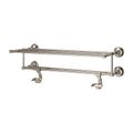 Product Image of Tisbury 24" Towel Rack w/ Two Hanging Hooks (Polished Nickel), BTR-TB2D