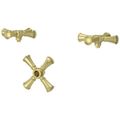 Product Image of Tisbury Optional Cross Handles - Tub Filler (Brushed Gold), HHL-LG6-TBBG