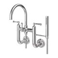 Product Image of Tisbury Wall Mount 2-Handle Tub Filler w/ Hand Shower (Polished Chrome), LG6-3TBC