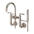 Product Image of Tisbury Wall Mount 2-Handle Tub Filler w/ Hand Shower (Polished Nickel), LG6-3TBD