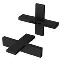 Product Image of Verve Cross Handle Kit for Widespread, Roman Tub and Thermostatic Shower (Matte Black), HHL-VRVXB