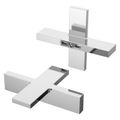 Product Image of Verve Cross Handle Kit for Widespread, Roman Tub and Thermostatic Shower (Polished Chrome), HHL-VRVXC