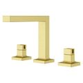 Product Image of Verve 2-Handle 8 in - 15" Widespread Bathroom Faucet without Handles with Square Spout (Brushed Gold), LG49-VRV2BG