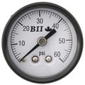 Product Image of 1-1/2" Liquid Filled Pressure Gauge w/ Center Back Mount (0-30 psi)