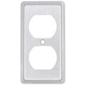 Product Image of Plated Steel Toggle Switch Duplex Receptacle Cover (2-11/32" Width x 4-1/4" Length)