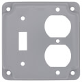 Product Image of Toggle Switch and Duplex Receptacle Cover (4" x 4")