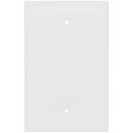 Product Image of 1-Gang Blank Wall Plate, Mid-Size, Polycarbonate - White