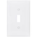Product Image of 1-Gang Toggle Wall Plate, Mid-Size, Polycarbonate - White