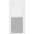 Product Image of 2-Button Pico Smart Remote, with Light Icons, PJ2-2B-GWG-L01, White/Gray