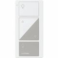 Product Image of 2-Button with Raise/Lower, Pico Smart Remote, with Light Icons, PJ2-2BRL-GWG-L01, White/Gray