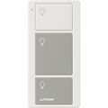 Product Image of 3-Button Original Pico Smart Remote, with Light Icons, PJ2-3B-GWG-L01, White/Gray