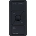 Product Image of Pico 3-Button Raise/Lower Battery-Operated Wireless Smart Control Switch for Audio (Black)