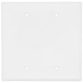 Product Image of 2-Gang Toggle Wall Plate, Box Mount, Mid-Size, Polycarbonate - White
