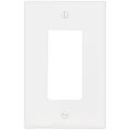 Product Image of 1-Gang Decorator & GFCI Wall Plate, Mid-Size, Polycarbonate - White