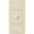 Product Image of Original 3-Button Pico Smart Remote w/ Night Light, Raise/Lower, Preset, w/ Light Icons, PJ2-3BRL-GLA-L01, Light Almond