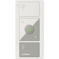 Product Image of Original 3-Button Pico Smart Remote w/ Night Light, Raise/Lower, Preset, w/ Light Icons, PJ2-3BRL-GWG-L01, White/Gray