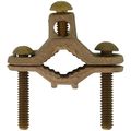 Product Image of 1/2"-1" Bronze Bare Ground Clamp w/ Brass Screw, 10 Sol - 2 Str (Pack of 25)