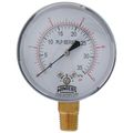 Product Image of 2-1/2" PLP Steel Low Pressure Gauge, 1/4" Bottom NPT w/ Brass Internals (0-5 PSI)