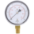 Product Image of 2-1/2" PLP Steel Low Pressure Gauge, 1/4" Bottom NPT w/ Brass Internals (0-10 PSI)