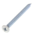 2" (Length) #2 Phillips Oval (Head Size) Painted Zip-In Register Sheet Metal Screws, White (50 Pack)