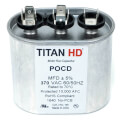 Product Image of 15/3 MFD Oval Dual Motor Run Capacitor (370V)