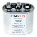 Product Image of 15/4 MFD Oval Dual Motor Run Capacitor (370V)