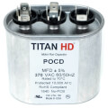 Product Image of 15/5 MFD Oval Dual Motor Run Capacitor (370V)