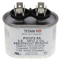Product Image of 2.5 MFD Oval Motor Run Capacitor (440/370V)