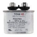 Product Image of 6 MFD Oval Motor Run Capacitor (440/370V)