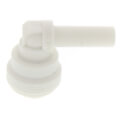 PP220808W 1/4" Push Fit x 1/4" Stem 90° Elbow