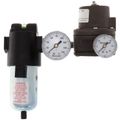 Product Image of Pressure Reducing Valve for Dual Pressure Systems, w/ Sub-micron Filter Station, 2 PSI Gauges